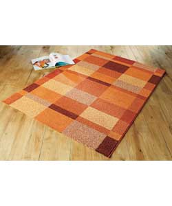 Large Passion Blocks Brown Rug