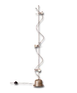 Lausanne Low Voltage Halogen Triple Spot Spiral Floor Lamp