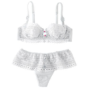 Lejaby Underwired Half Cup Bra- White- 34D