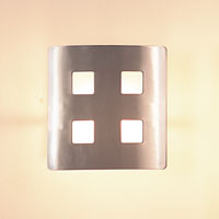 Leo Mini Halogen Wall Light Brushed Chrome Finish