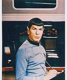 Leonard Nimoy autograph