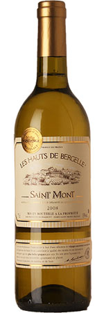 Unbranded Les Hauts de Bergelle Blanc 2011, PDO Saint Mont