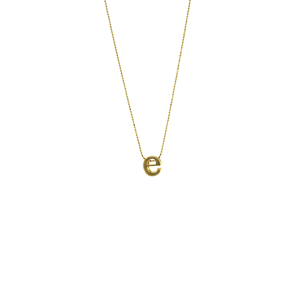 Unbranded Letter E Pendant - Yellow Gold