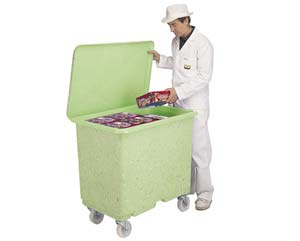 Unbranded Lightweight glass fibre trolleys hinged lids