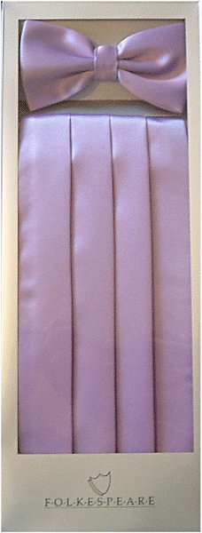 Lilac Cummerbund / Bow Tie Set