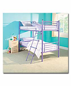 Lilac Metal Bunks with Comfort Mattress