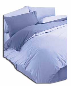 Lilac Reversible Plain-Dye Non-Iron King Size Duvet Set