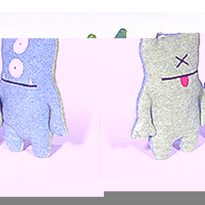 Unbranded Little Uglydoll Bop N Beep (Blue N Green)