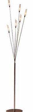 Unbranded Living Hyatt 6 Light Floor Lamp - Chocolate