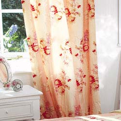 Long Floral Curtain