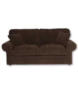 This classic scroll arm sofa is perfectly proporti