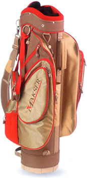 Makser Diva II Womens Golf Bag Light Brown/Red