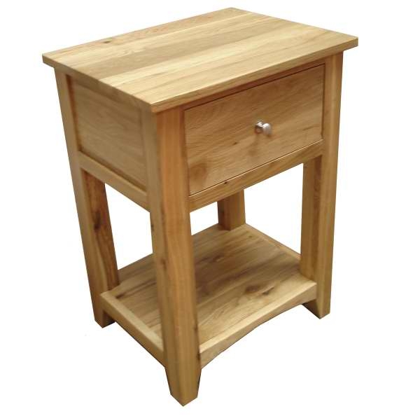 Unbranded Malano Oak 1 Drawer LampTable/Nightstand