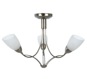 Maria Ceiling Light- 3 Arm- Antiqued Brass