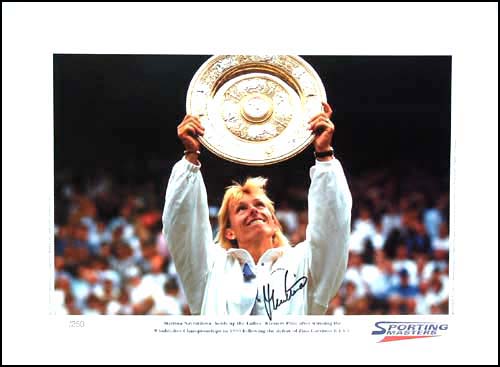 Unbranded Martina Navratilova signed limited edition print - WAS andpound;89.99