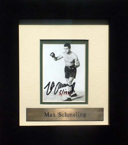 Unbranded Maximillian Schmeling signed photo presentation