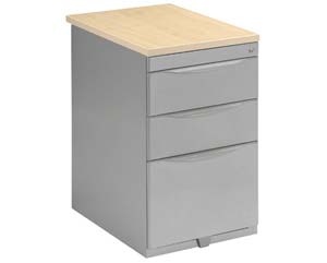 Unbranded Medusa Bisley desk high pedestals