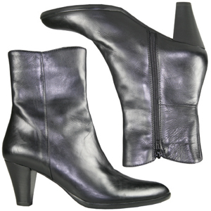 A classic ankle boot from Jones Bootmaker. With Almond shaped toe, zip fastening and soft Leather ma