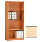 Melamine Faced 4 Shelf Bookcase-Beech