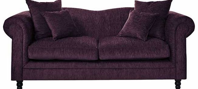 Unbranded Melody Regular Sofa - Aubergine