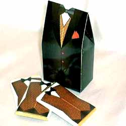 Mens Favour Box - Black Tuxedo 20 to 50