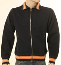 Mens Paul Smith Navy & Orange Full Zip High Neck S