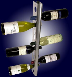 Swedish designed wall-mounted bottle stacker