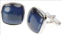 Unbranded Midnight Catseye Screen Cufflinks by Simon Carter