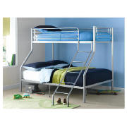 Mika Triple Bunk Bed, Silver Finish