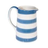 Unbranded Milk Jug Hand Painted Blue