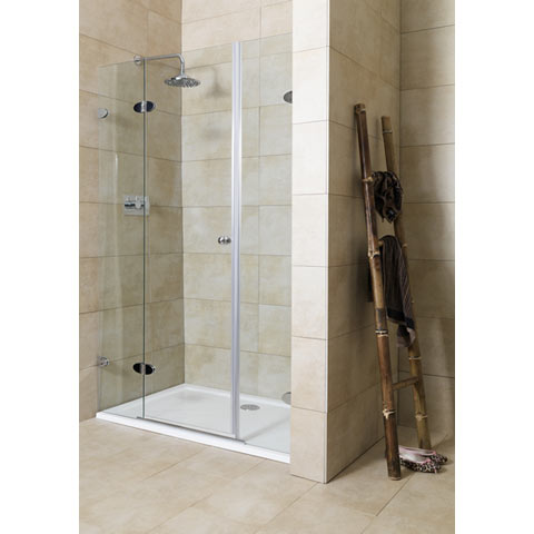 Unbranded Mirabella Frameless Shower Door 120B Left (Adj.