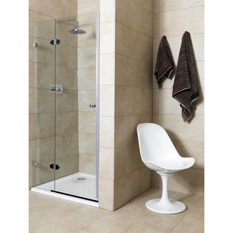 Unbranded Mirabella Frameless Shower Door 90A Left (Adj.