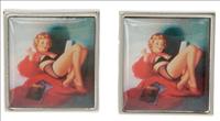 Unbranded Mitzi Pin-ups Cufflinks by Simon Carter