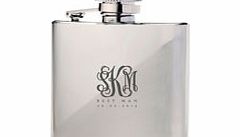 Unbranded Monogrammed 6 oz Hip Flask for Best Man