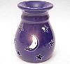 Moon and stars Essential oil burner - blue