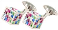 Unbranded Multi Crystal Cube Cufflinks by Ian Flaherty