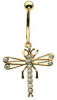 Multi Jewelled Dragonfly Navel Bar