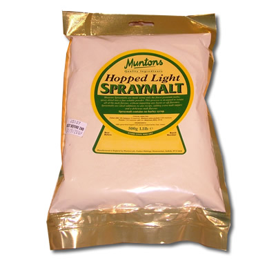 Unbranded MUNTONS FOIL PACK SPRAYMALT HOPPED LIGHT 500GRM