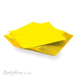 Napkins - Sunshine Yellow - 3ply - 13x13inch