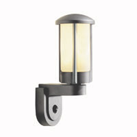 Napoli Opal Glass Cylinder Lantern High/Low PIR 60W