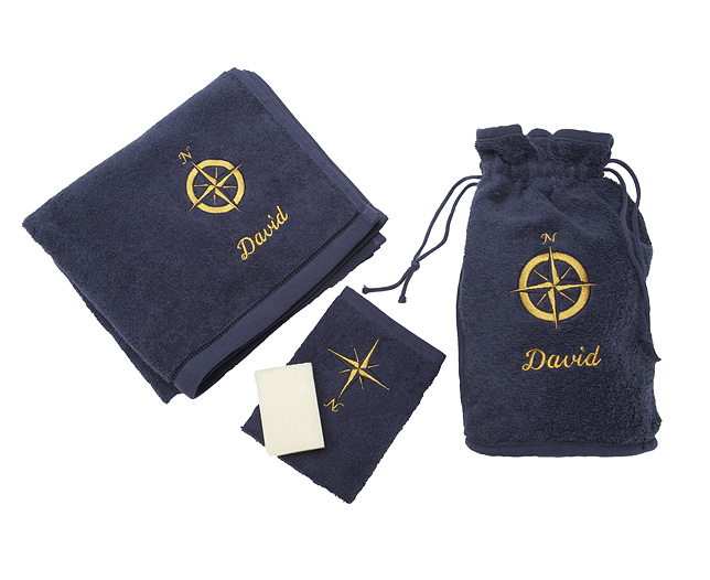 Unbranded Nautical Washbag Set - Personalised