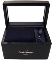 Unbranded Navy Blue Tie and Kae-Sa-Lak Cufflinks Box Set