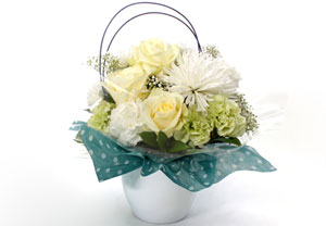 Unbranded New Baby Boy Flower Arrangement