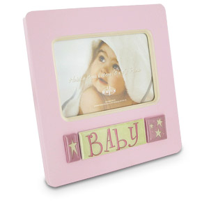 Unbranded New Baby Girl Tile Photo Frame