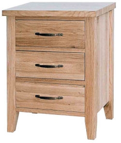 Unbranded New Court Oak Bedside Cabinet