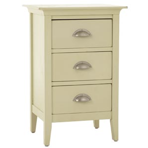 New England 3 Drawer Bedside Table