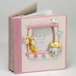 Noahs Ark Baby Album Pink