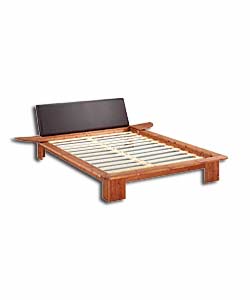 Solid pine double bed in new continental design. F