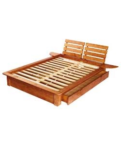 Unbranded Nordic Pine Superking Bed Frame - 2 Drawers