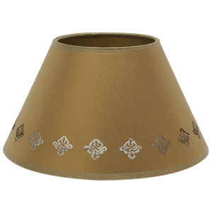 Nouveau Drum Lampshade- Antique Gold